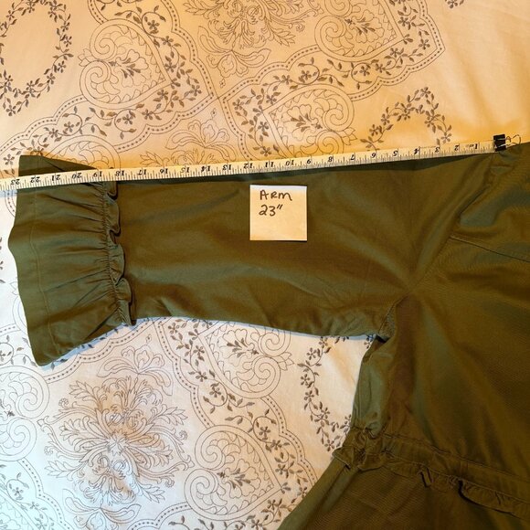 RUFFLED-SLEEVES TIE-WAIST JACKET - Picture 9 of 9